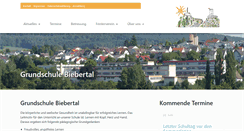 Desktop Screenshot of grundschule-biebertal.de
